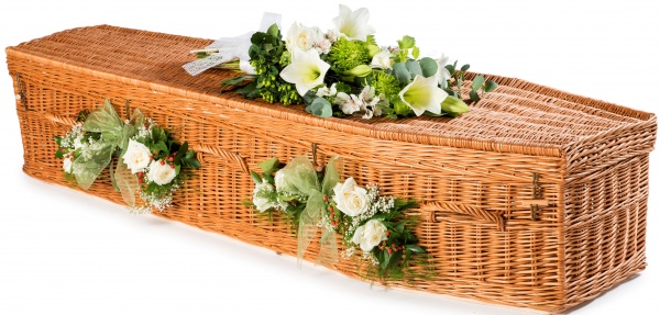 Natural Willow Traditional Coffin